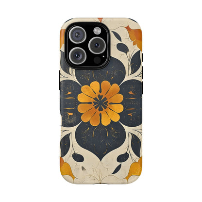 Floral Phone Case - Tough Cases, Botanical iPhone Cover, Vintage Flower Design, Durable Smartphone Protection, Unique Gift Idea