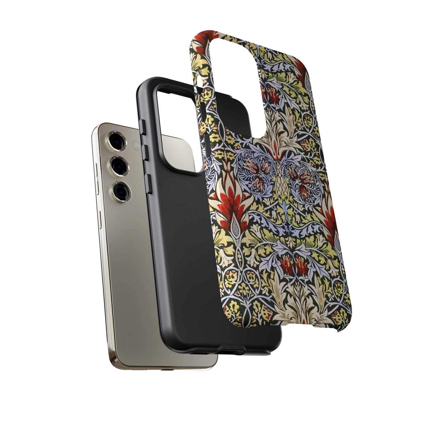 Stylish Phone Case - Floral Design, Tough Cases, Gift for Her, Phone Accessories, Trendy Tech, Unique Cell Phone Cover