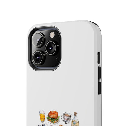 Foodie Tough Phone Case with Gourmet Feast Design