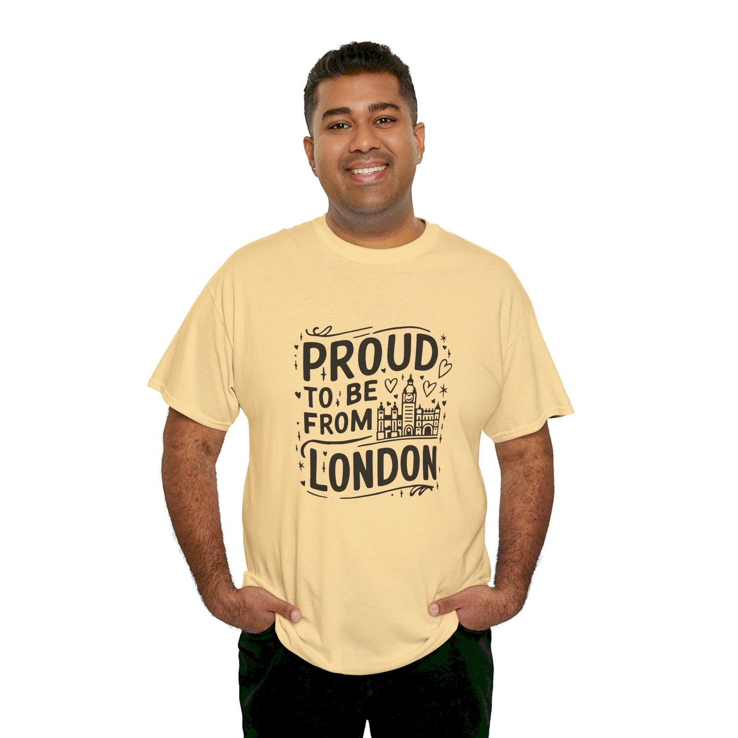 Proud to be from London Watercolor Art Collection Breathable Unisex Cotton T-Shirt