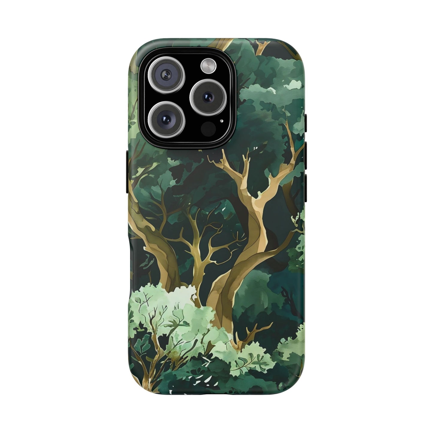 Forest Green Phone Case, Nature-Inspired Tough Cases, Eco-Friendly Gift, Outdoor Lover Accessory, Unique Phone Cover
