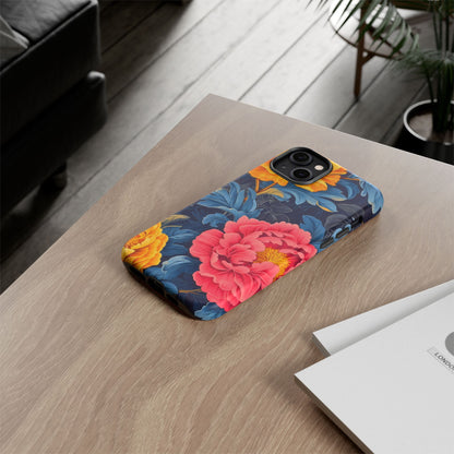Floral Phone Case, Tough Cases, Stylish Mobile Cover, Gifts for Her, Phone Accessories, Unique Flower Design