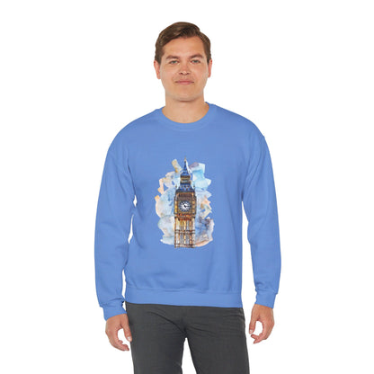 Unisex Heavy Blend™ Crewneck Sweatshirt Elegant - Iconic Big Ben Clock Tower