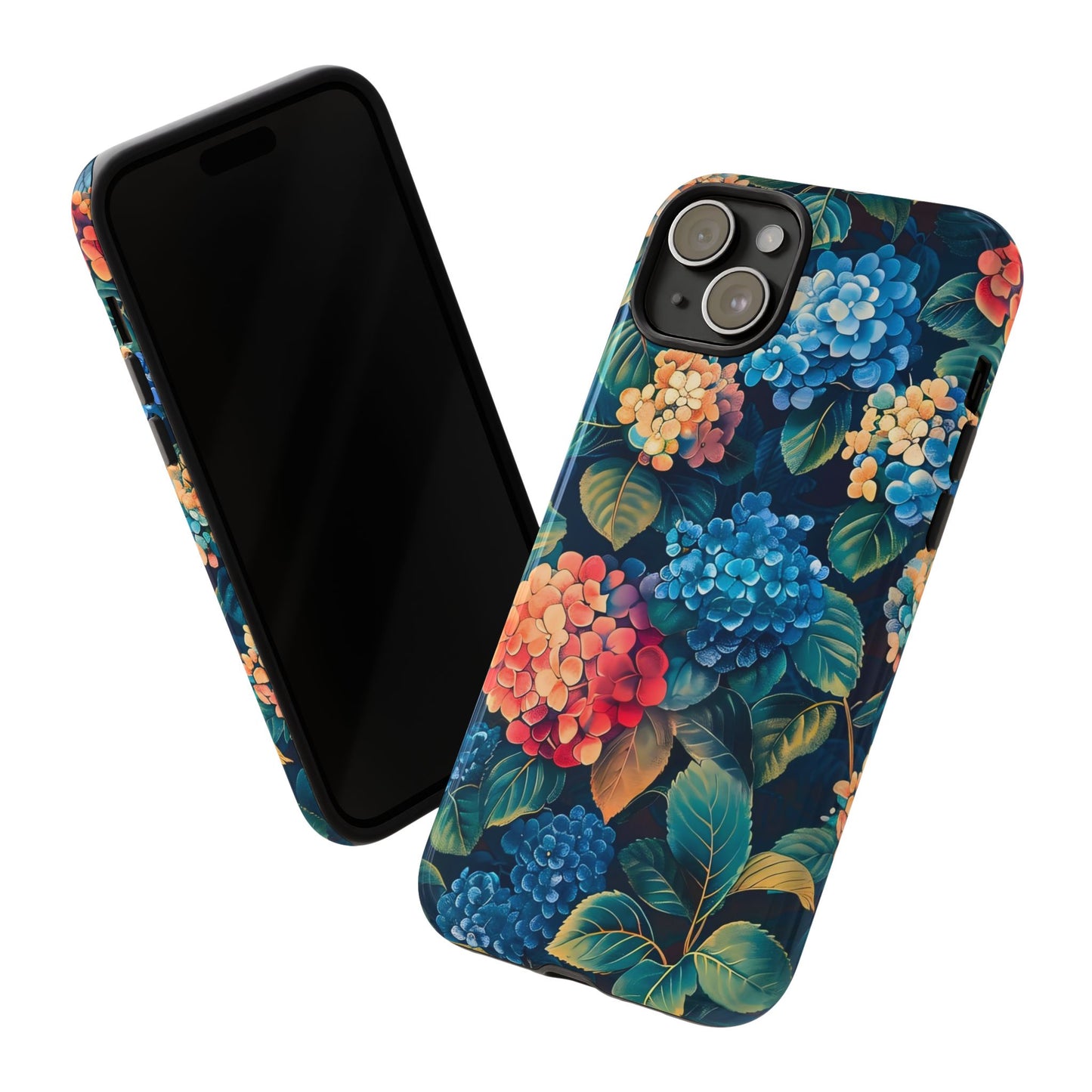 Floral Phone Case, Stylish Tough Case for Gardener Gift, Flower Lover Accessory, Pretty Floral Design, Protective Case