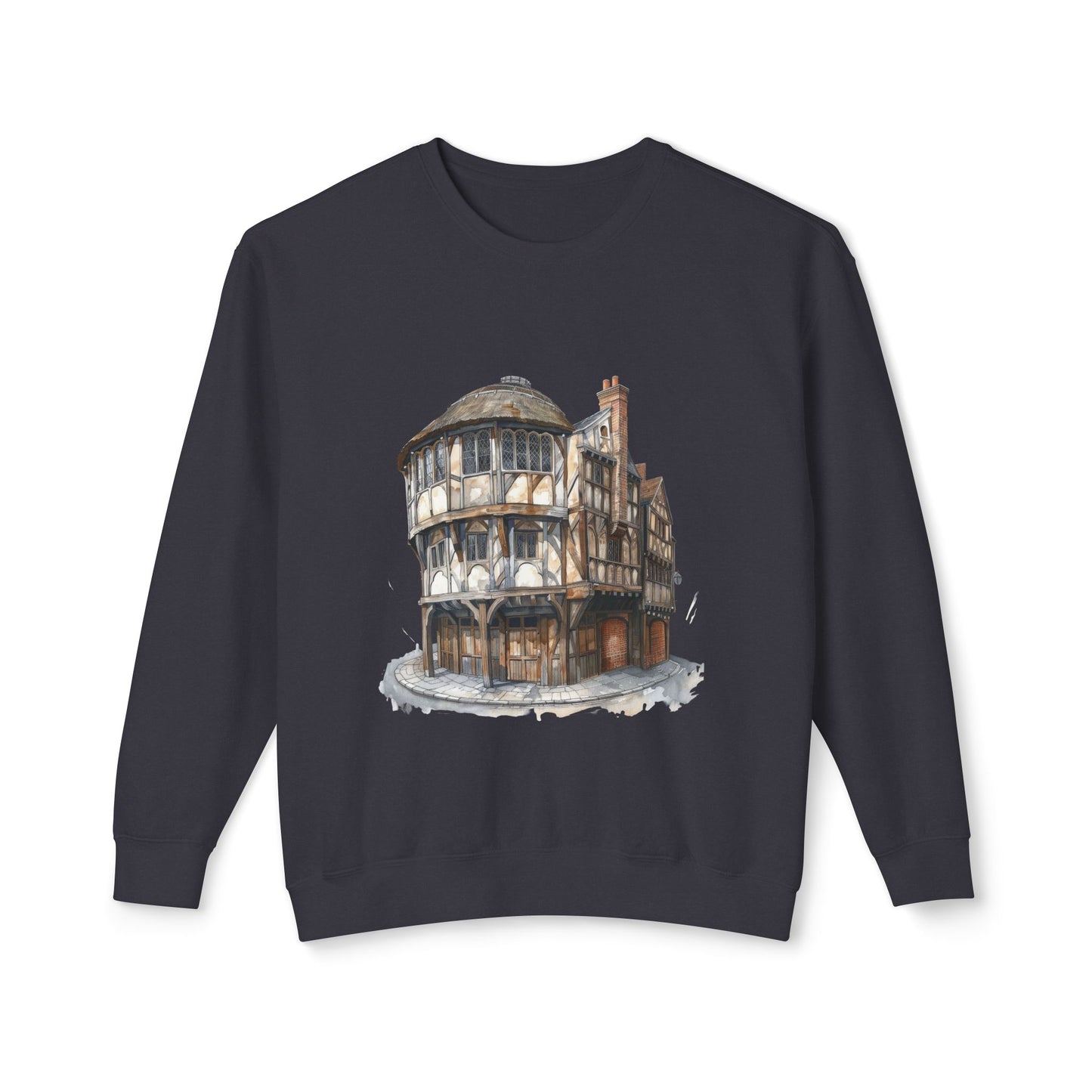 Unisex Lightweight Crewneck Sweatshirt Trendy - Cozy British Pub