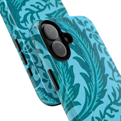 Protective Phone Case with Elegant Teal Design, Tough Cases, Floral Phone Cover, Stylish Smartphone Protection, Gifts for Her, Trendy [...]