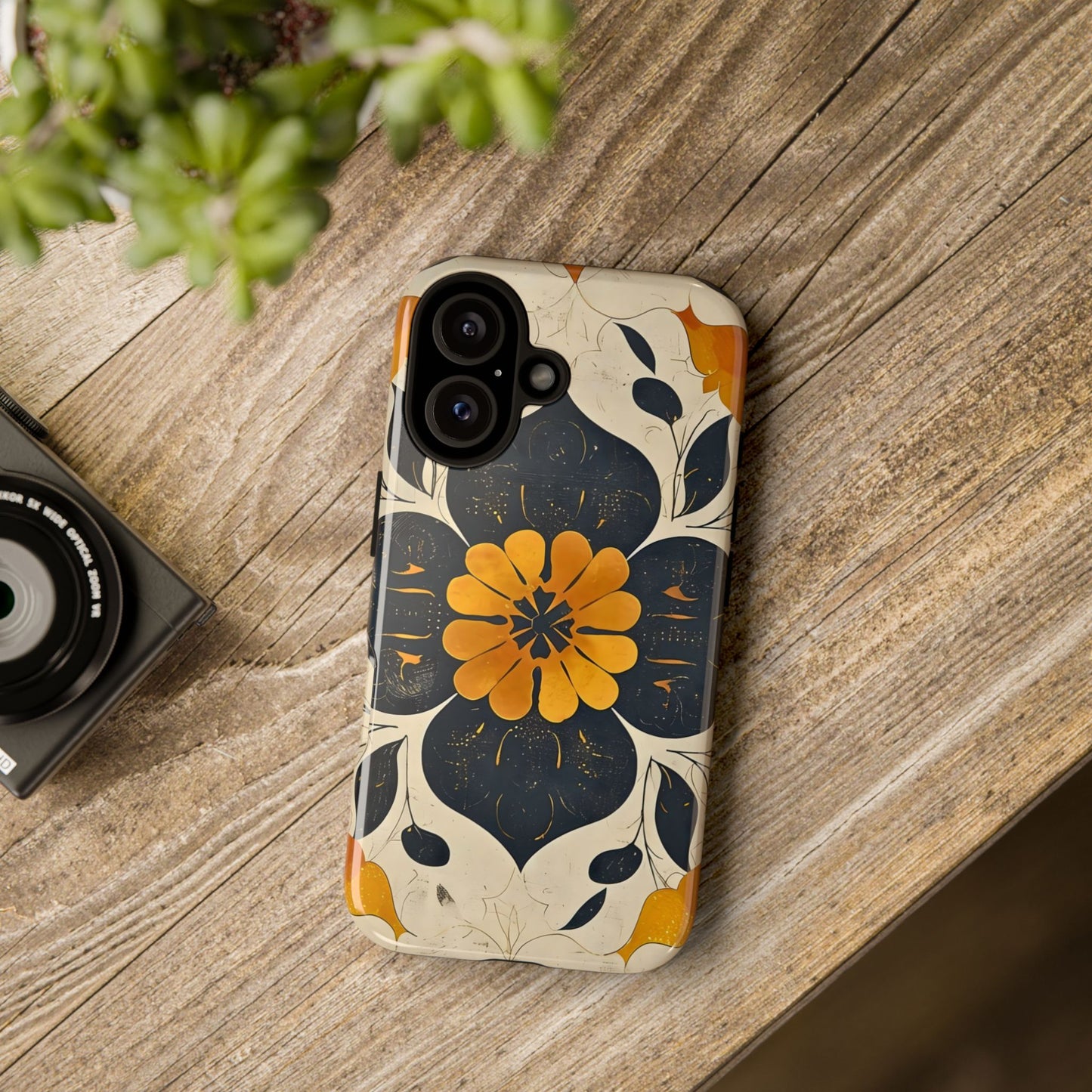 Floral Phone Case - Tough Cases, Botanical iPhone Cover, Vintage Flower Design, Durable Smartphone Protection, Unique Gift Idea
