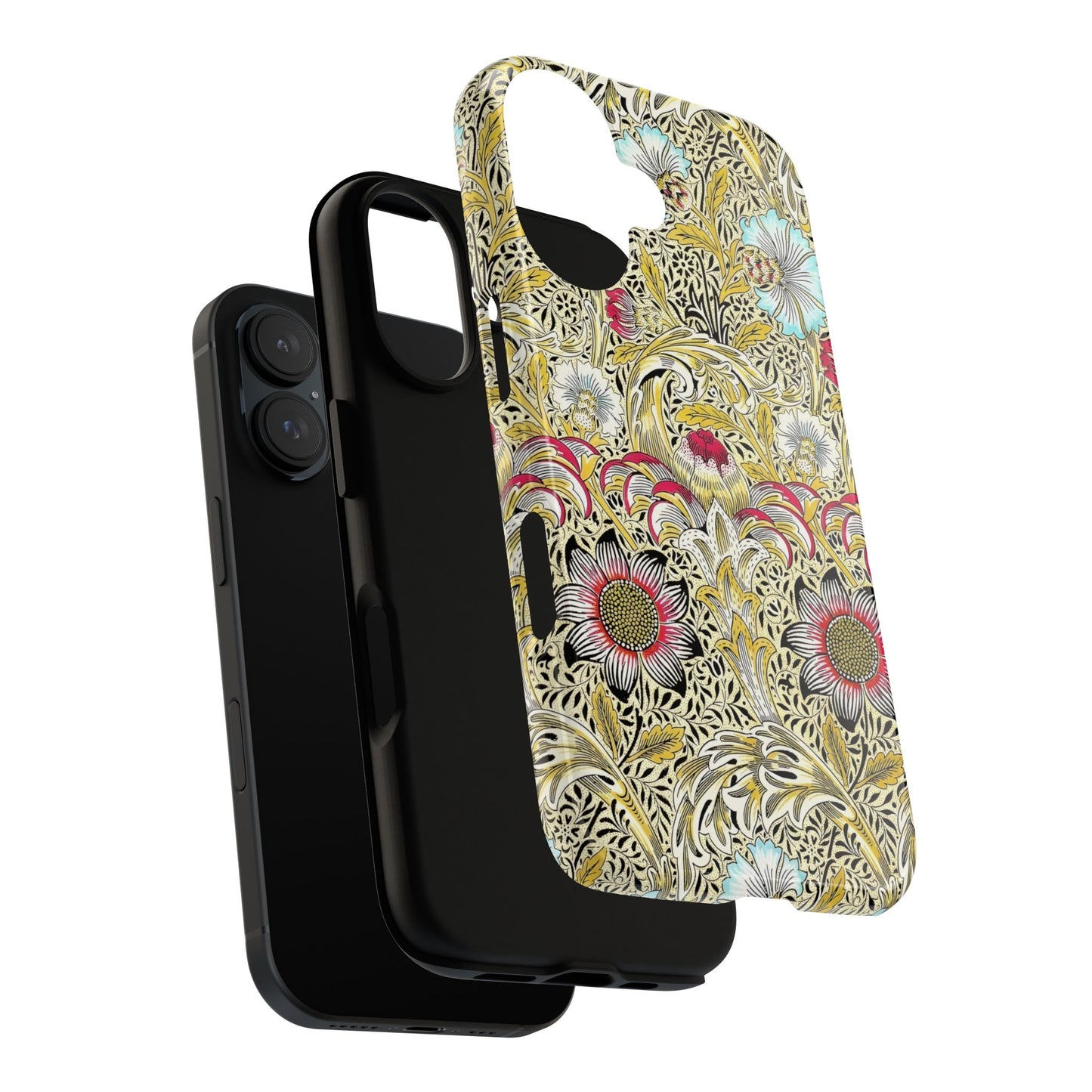 Floral Phone Case - Tough Cases, Floral Design, Stylish, Protective, Unique Gift for Her, Phone Accessories