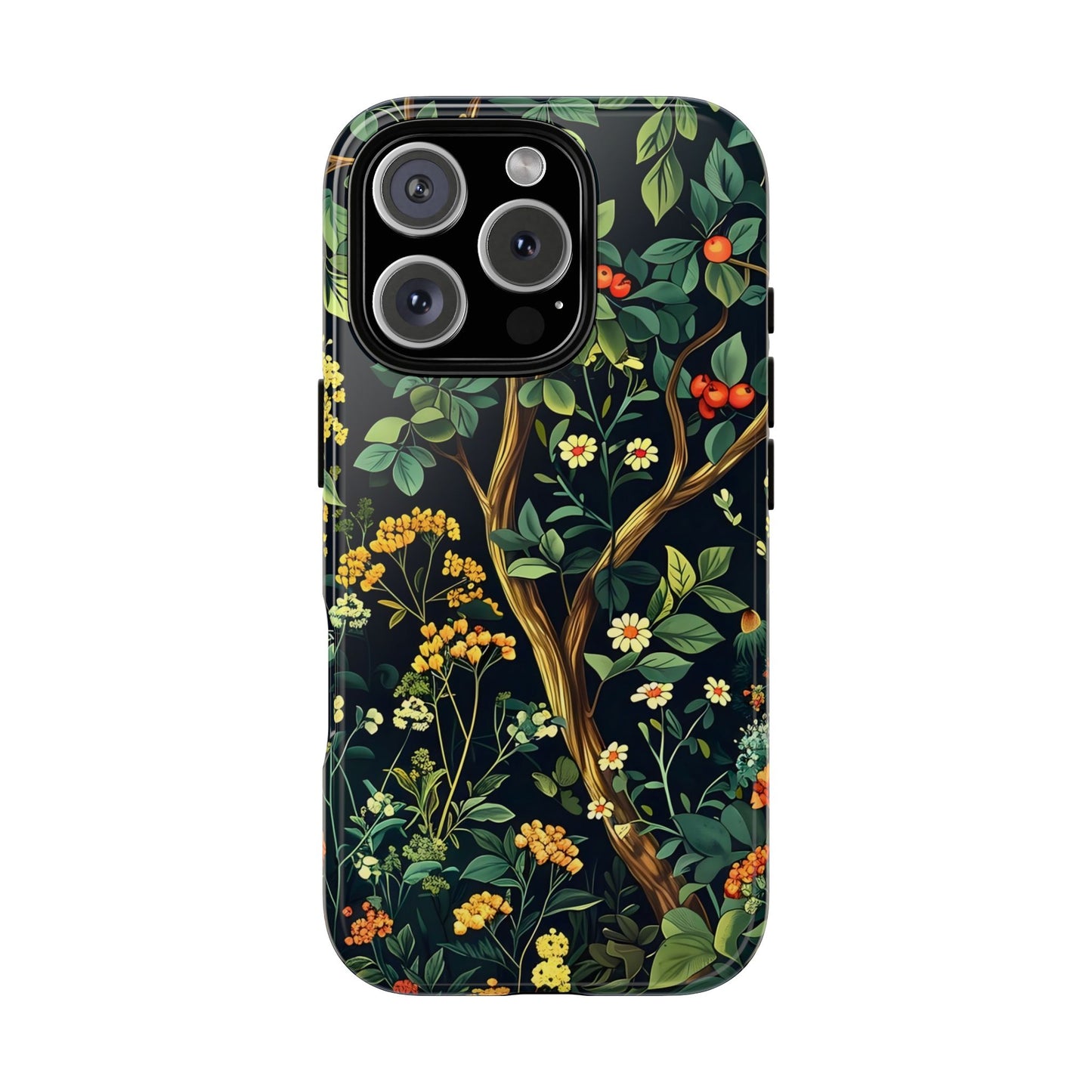 Floral iPhone Case, Nature Inspired Tough Case, Botanical Phone Cover, Eco-Friendly Gift, Unique Floral Design