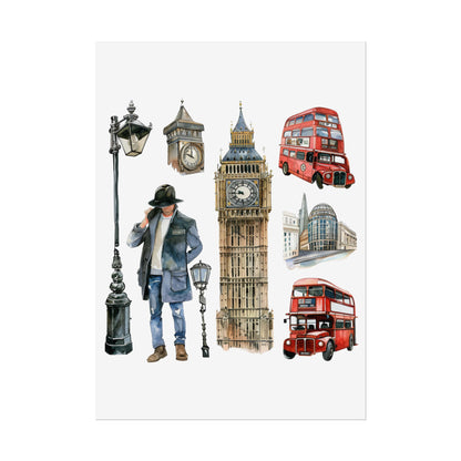 London themed Rolled Posters