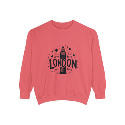 Unisex Garment-Dyed Sweatshirt Versatile - Love London