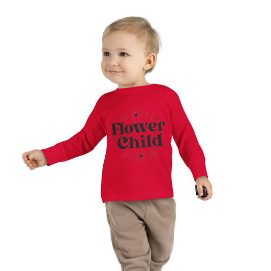 Flower Child Toddler Long Sleeve Tee - Perfect for Playdates and Celebrations