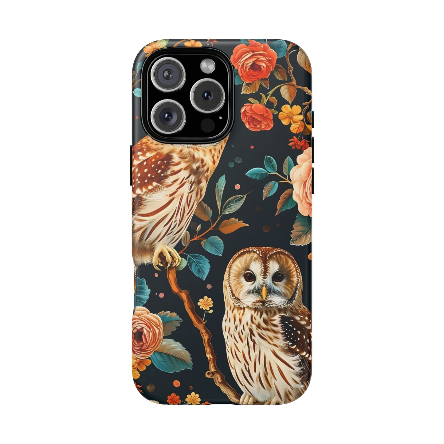 Owl Phone Case with Floral Design, Tough Phone Cover for Nature Lovers, Gift for Bird Enthusiasts, Stylish Protection for Smartphones, [...]