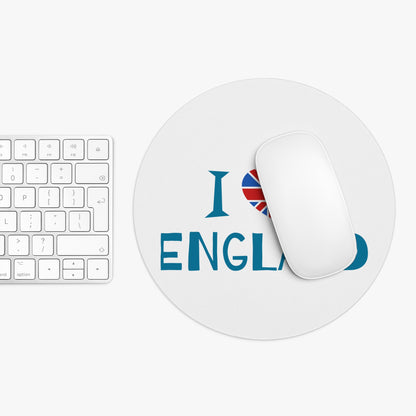 I Love England Mouse Pad, British Pride Desk Accessories, Gift for England Lovers, Office Supplies, Travel Inspired Gifts