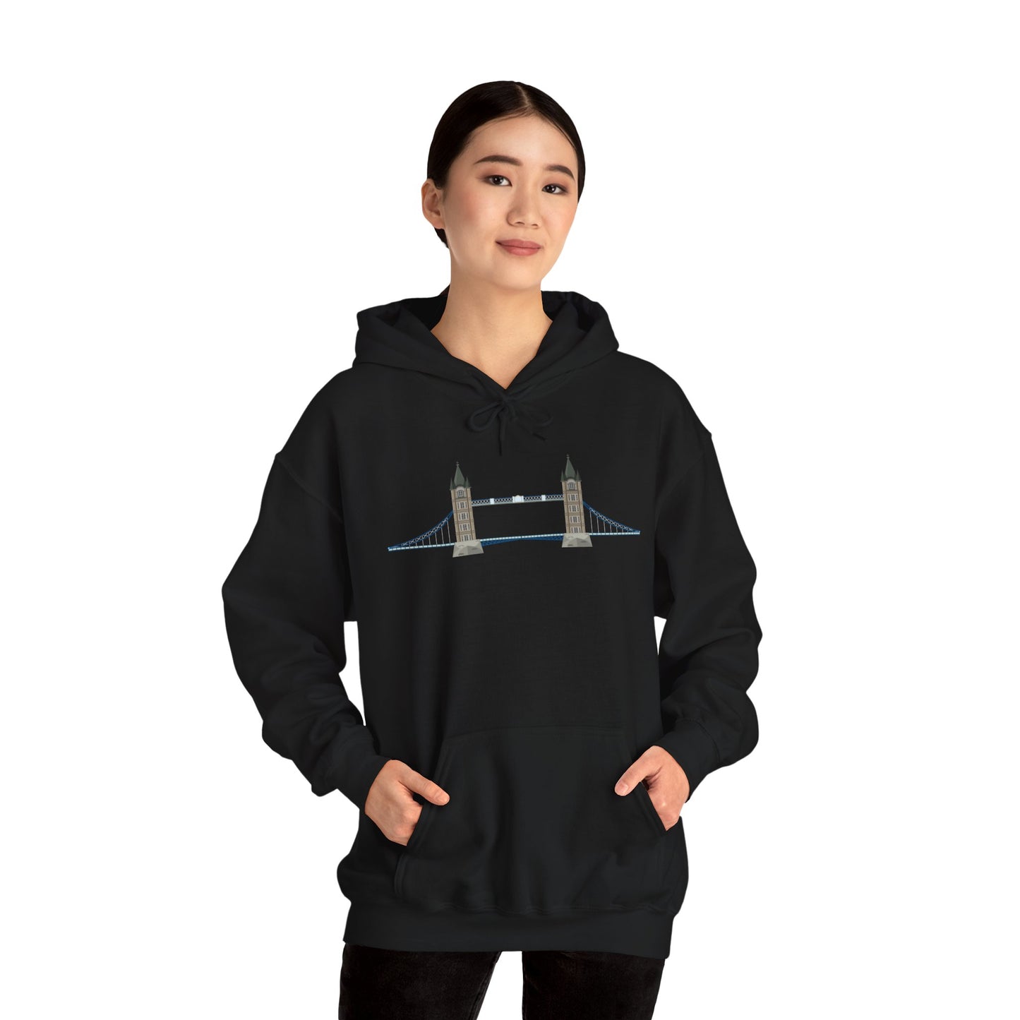 Unisex Heavy Blend™ Hooded Sweatshirt - Tower Bridge - Iconic London Landmark