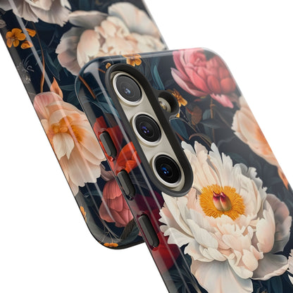 Floral Phone Case, Tough Phone Cover, Flower Design, Unique Gift for Her, Trendy Accessory, Spring Decor