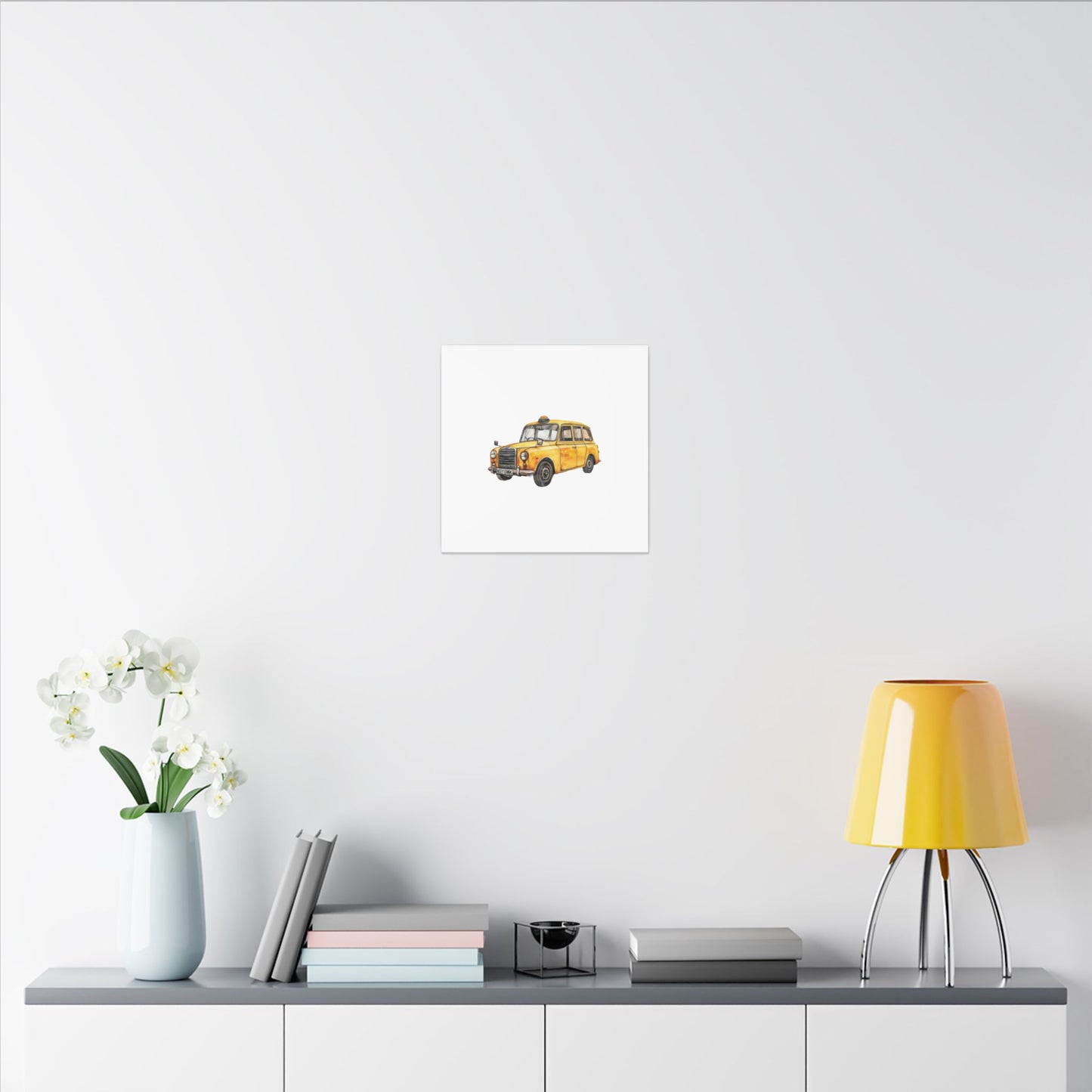 Vintage Taxi Matte Canvas, Stretched, 0.75" (Multi-Size)