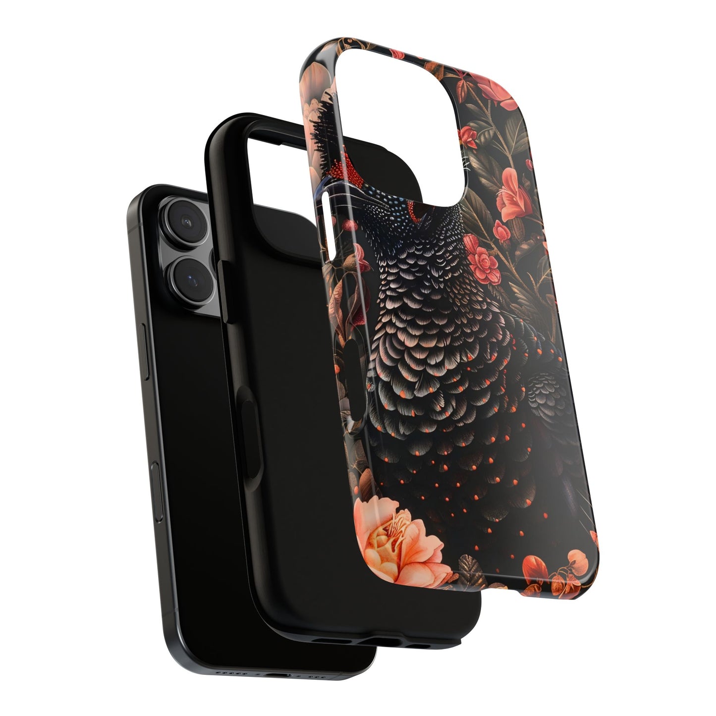 Tough Cases: Floral Design Phone Case, Stylish Protection for Your Phone, Unique Gift for Bird Lovers, Vibrant Floral Art, [...]