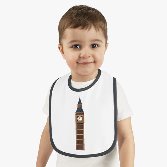 Big Ben Baby Bib, Cute Baby Shower Gift, London Themed Bib, Functional Baby Gear, Fun Feeding Accessory