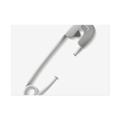 Minimalist Safety Pin Wall Art, Modern Decor, Unique Gift, Home Aesthetic, Art Print, Rolled Poster, Contemporary Interior Design
