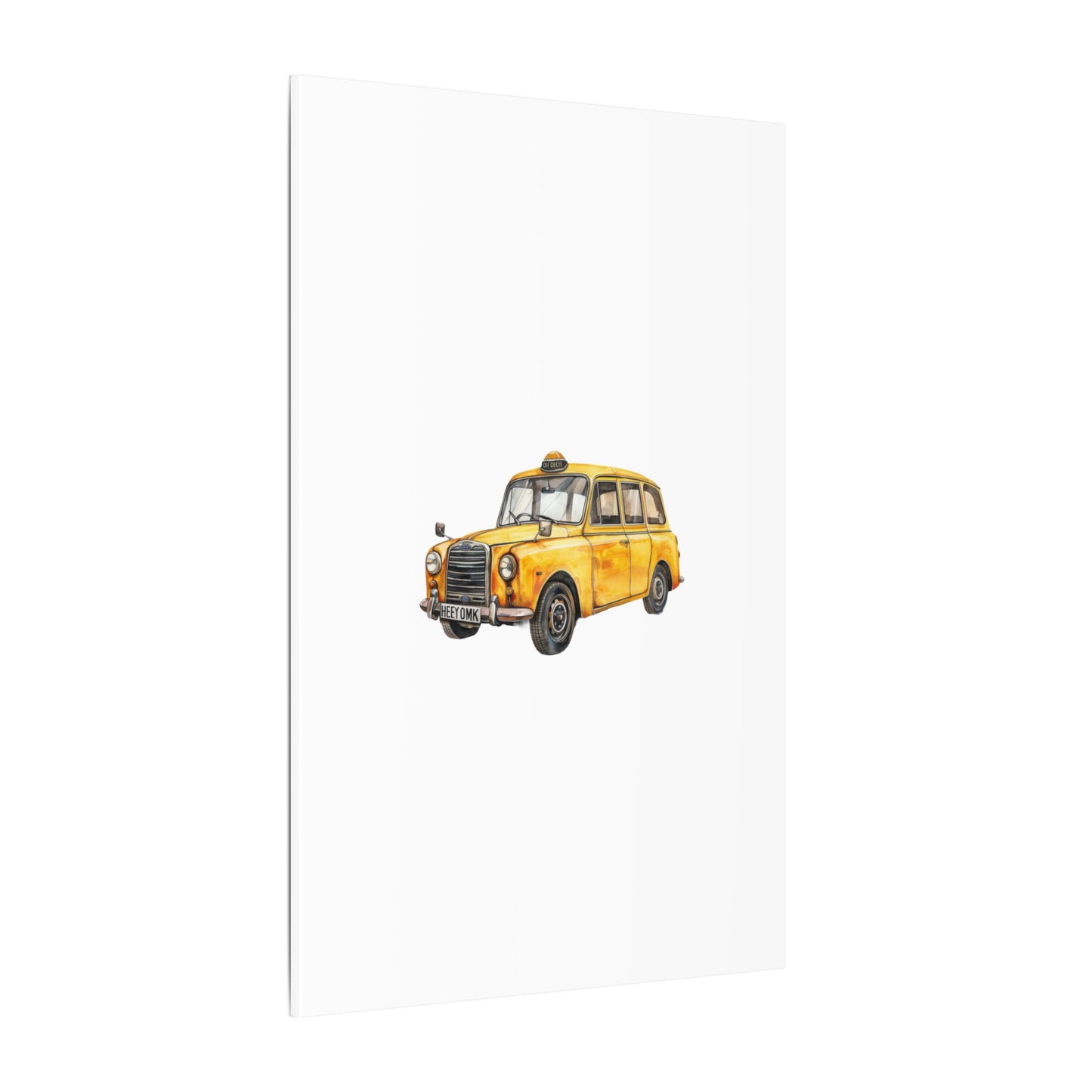 Vintage Taxi Matte Canvas, Stretched, 0.75" (Multi-Size)