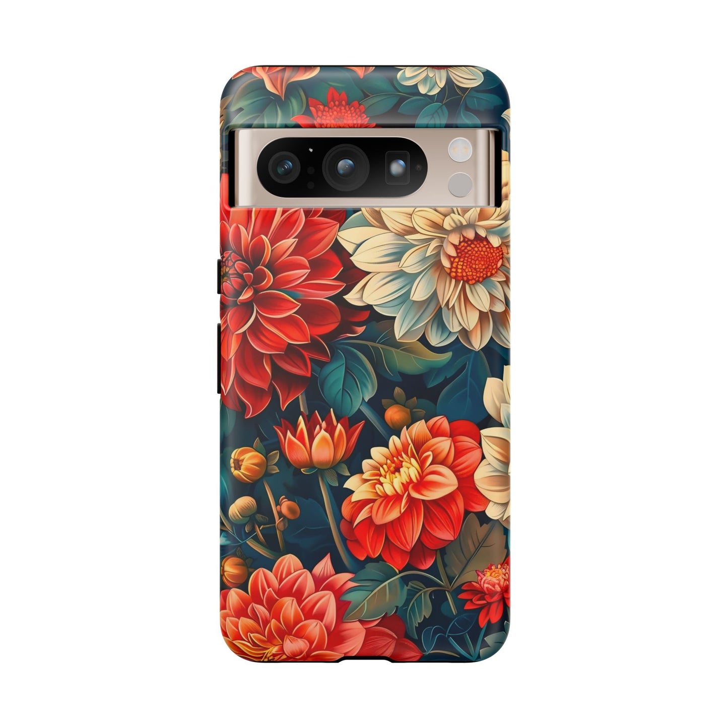 Floral Phone Case - Vibrant Tough Cases, Stylish Floral Cell Phone Cover, Gift for Her, Trendy Phone Accessory, Flower Design