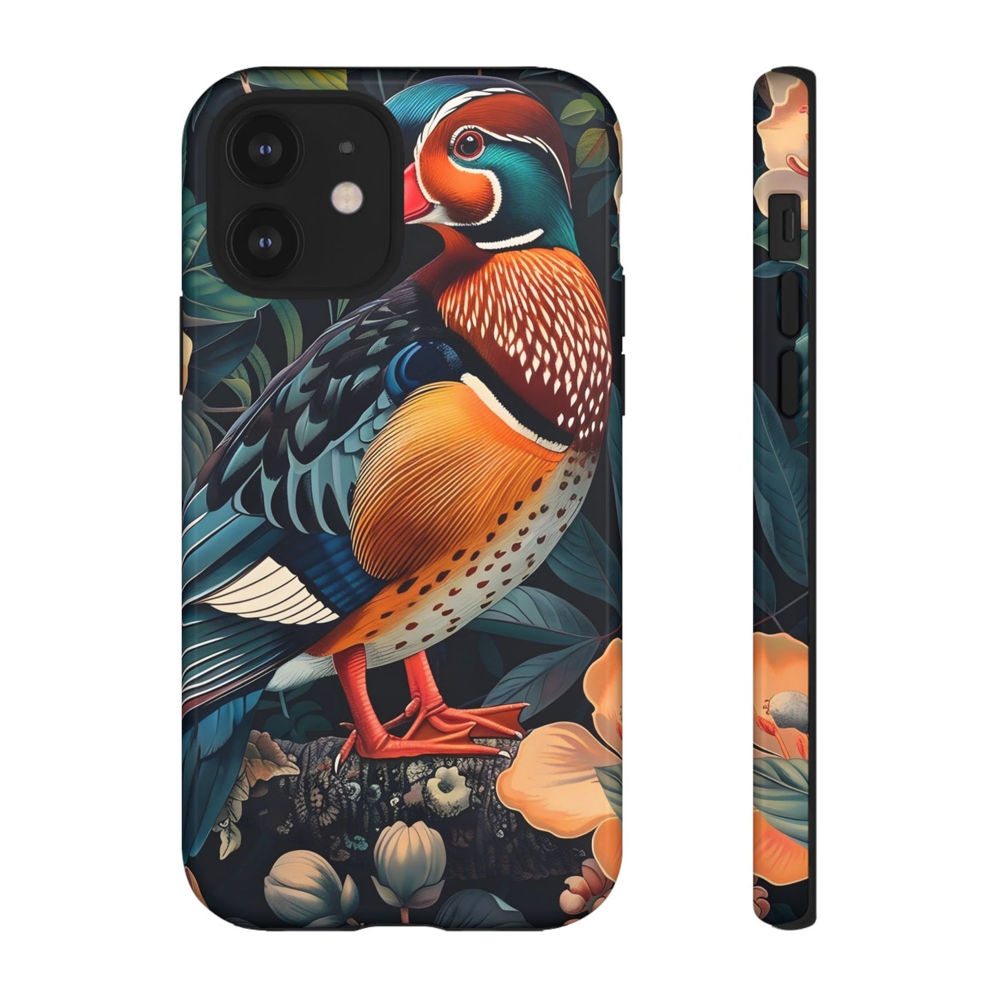 Vibrant Phone Case with Artistic Bird Design, Nature Lover Gift, Wildlife Enthusiast Accessory, Floral Tech Case, Unique Mobile Cover