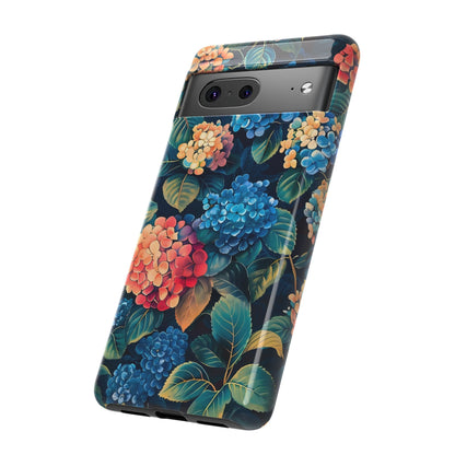 Floral Phone Case, Stylish Tough Case for Gardener Gift, Flower Lover Accessory, Pretty Floral Design, Protective Case