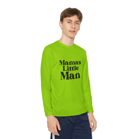 Youth Long Sleeve Competitor Tee - Mama's Little Man SVG PNG Design