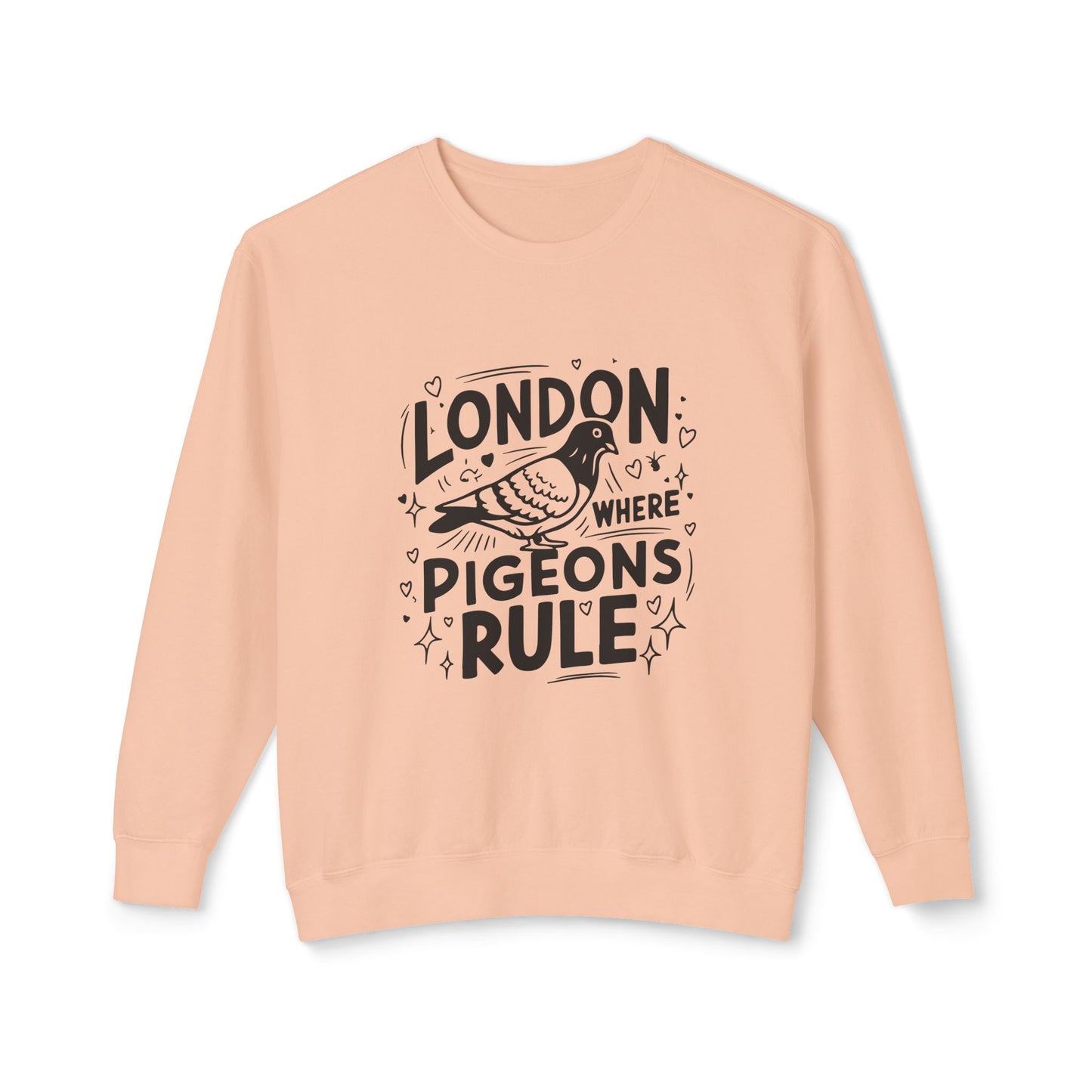 Unisex Lightweight Crewneck Sweatshirt - London where Pigeons Rule