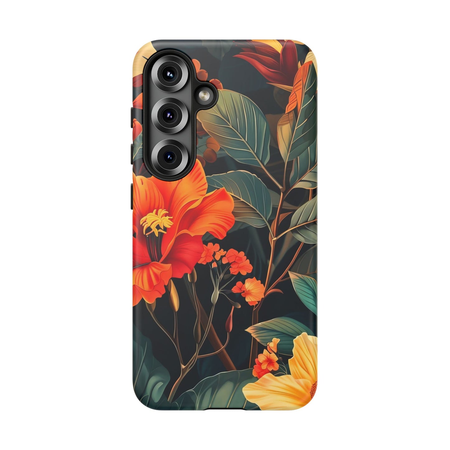 Tough Floral Phone Case | Tropical Vibe, Gift for Nature Lovers, Summer Beach Accessory, Floral Pattern, Trendy Phone Accessories