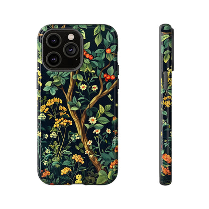 Floral iPhone Case, Nature Inspired Tough Case, Botanical Phone Cover, Eco-Friendly Gift, Unique Floral Design