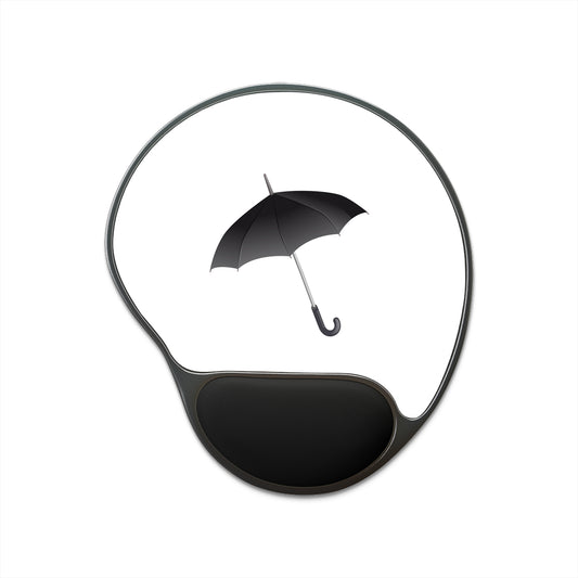 Stylish Umbrella Mouse Pad with Wrist Rest, Desk Decor, Ergonomic Mouse Pad, Gift for Students, Office Supplies