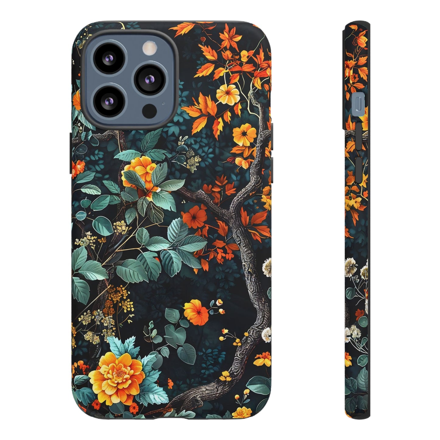 Floral Phone Case | Tough Cases, Protective Cover, Gift for Her, Autumn Vibes, Floral Phone Accessory, Unique Design