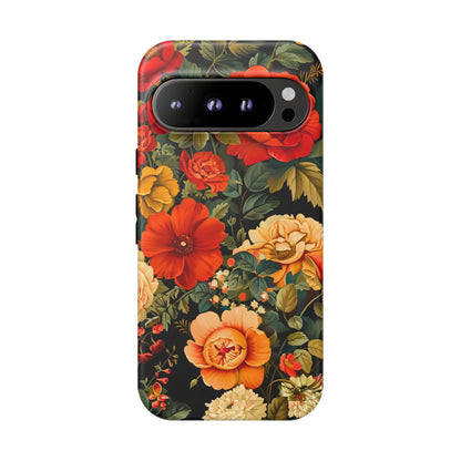 Floral Phone Case, Tough Cases, Decorative Tech Accessories, Gift for Her, Nature Lover Gift, Boho Style Case, Spring Floral Cover