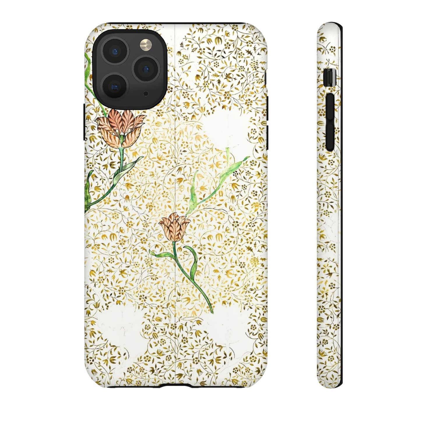 Elegant Floral Phone Case, Tough Cases for iPhone, Stylish Smartphone Cover, Protection with Floral Art, Unique Gift for Her