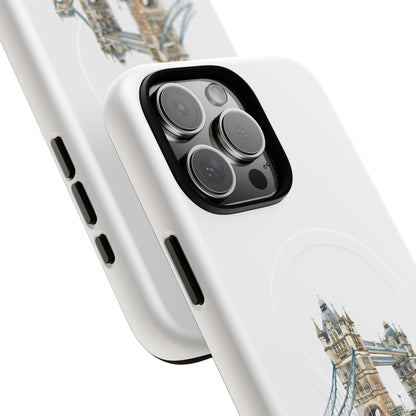 Tough Magnetic Phone Cases with Tower Bridge Design, Durable, Stylish, Unique Gift for Travelers, Perfect for Everyday Use
