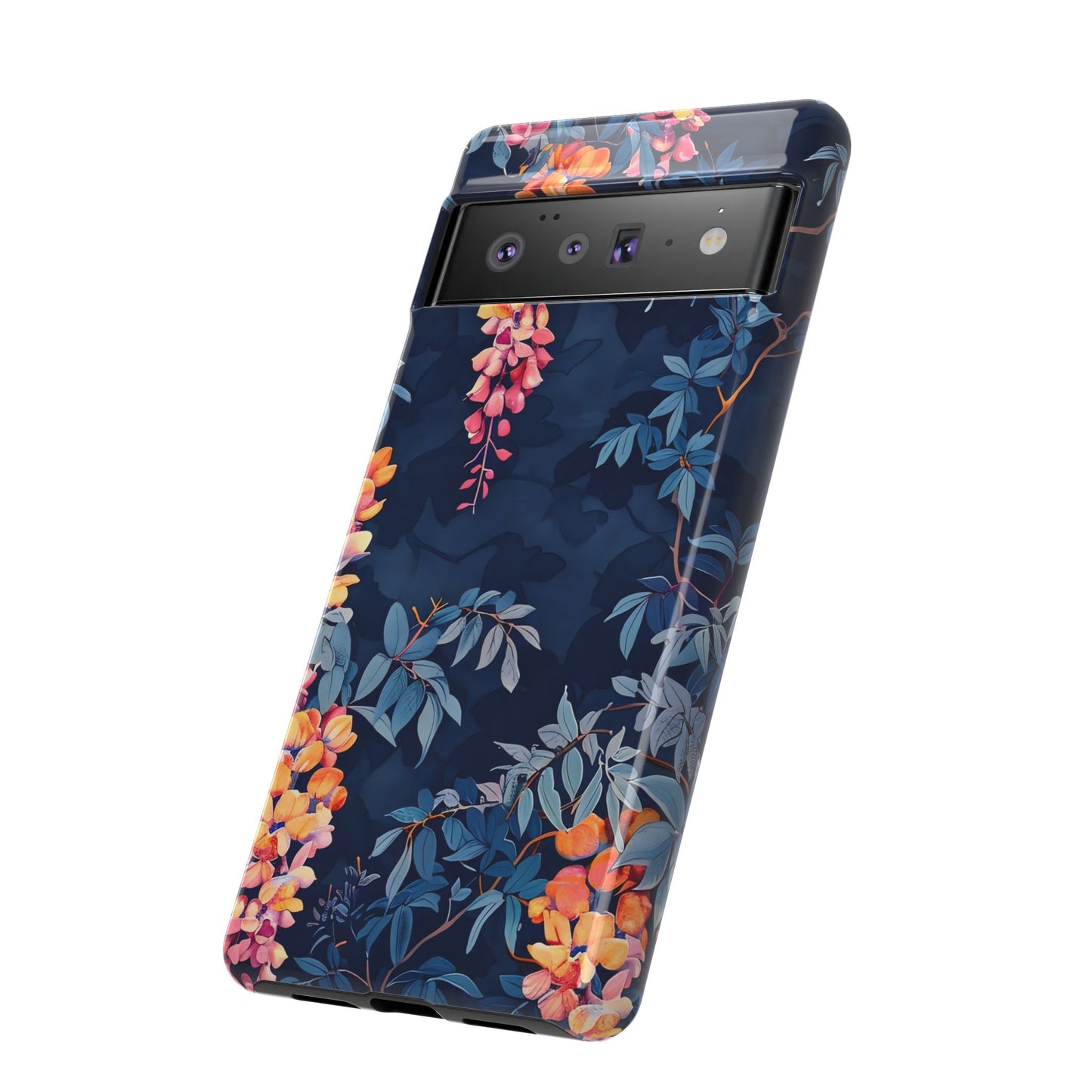 Floral iPhone Case, Tough Phone Cover, Gift for Her, Nature Lover Accessory, Spring Decor, Unique Floral Design