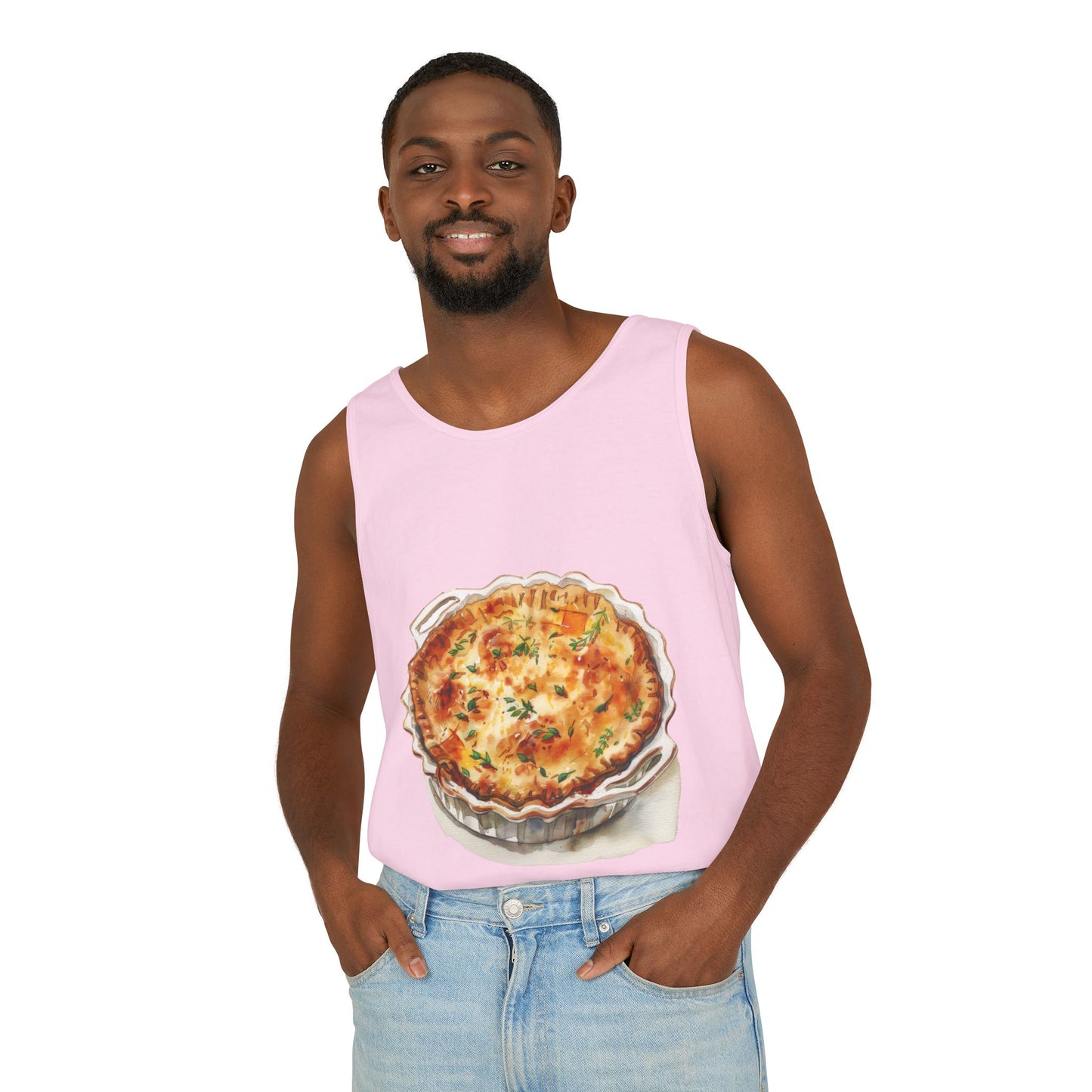 Unisex Garment-Dyed Tank Top - British Food - Savory Classics and Traditional Delights