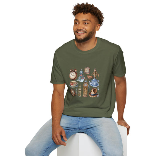 Unisex Softstyle T-Shirt - Vintage England Iconic