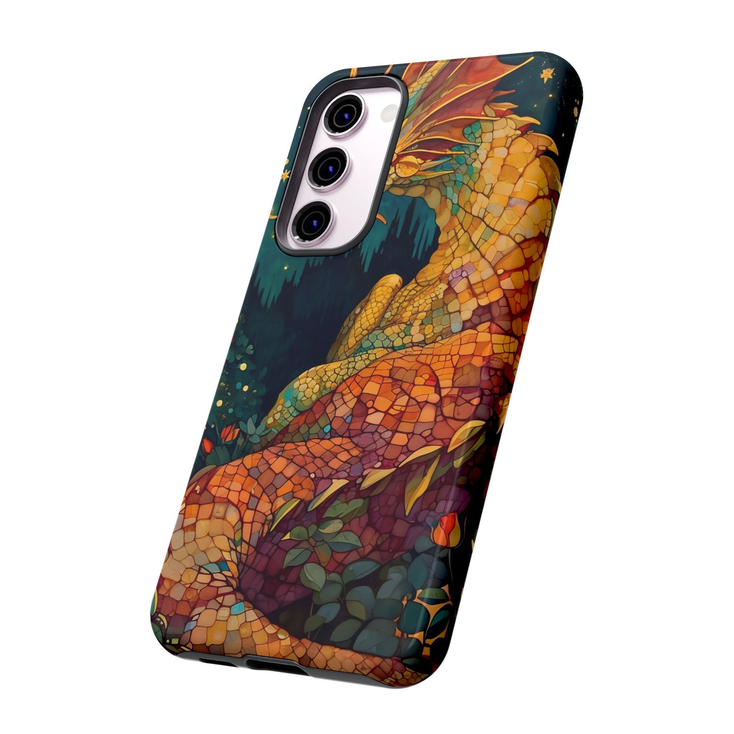Dragon Art Phone Case, Tough Phone Cover, Fantasy Gift, Unique Mobile Accessory, Dragon Lover Gift, Stylish Protection