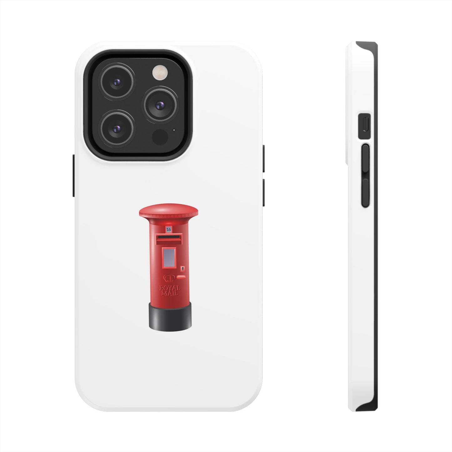 Red Mailbox Tough Phone Case, Durable Phone Cover, Unique Gift, Post Office Style, Trendy Phone Accessory