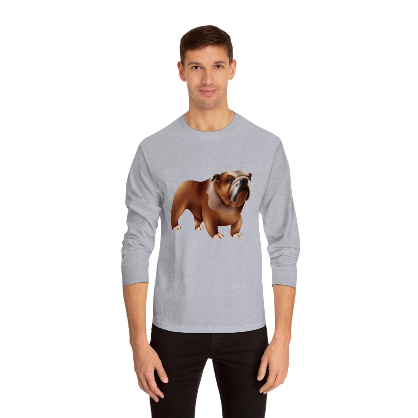 Unisex Classic Long Sleeve T-Shirt - Adorable British Dog
