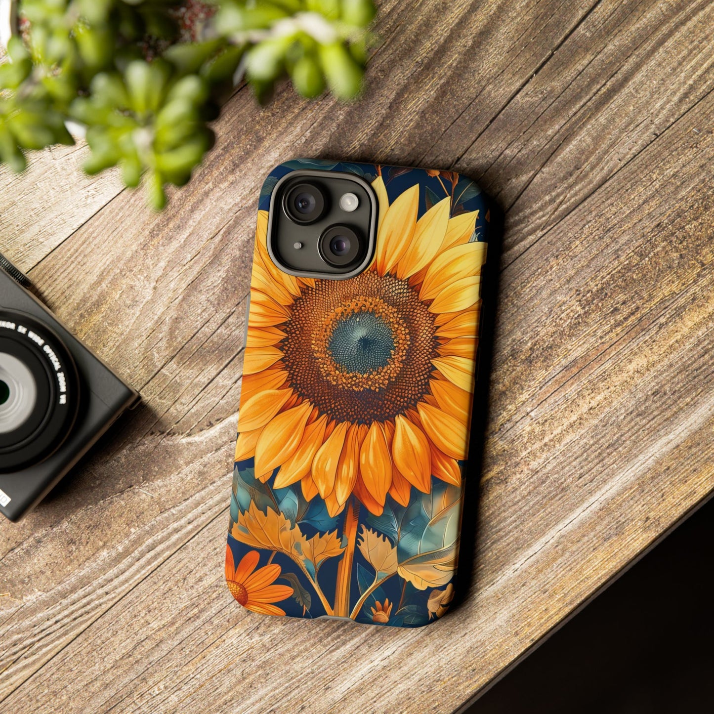 Sunflower Phone Case - Floral Design for Nature Lovers, Cute Spring Accessory, Gift for Her, Eco-Friendly Cover