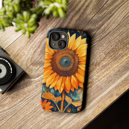 Sunflower Phone Case - Floral Design for Nature Lovers, Cute Spring Accessory, Gift for Her, Eco-Friendly Cover