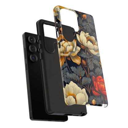 Floral Phone Case - Tough Cases, Stylish Mobile Cover, Flower Design, Holiday Gift, Trendy Accessory, Eco-Friendly Case