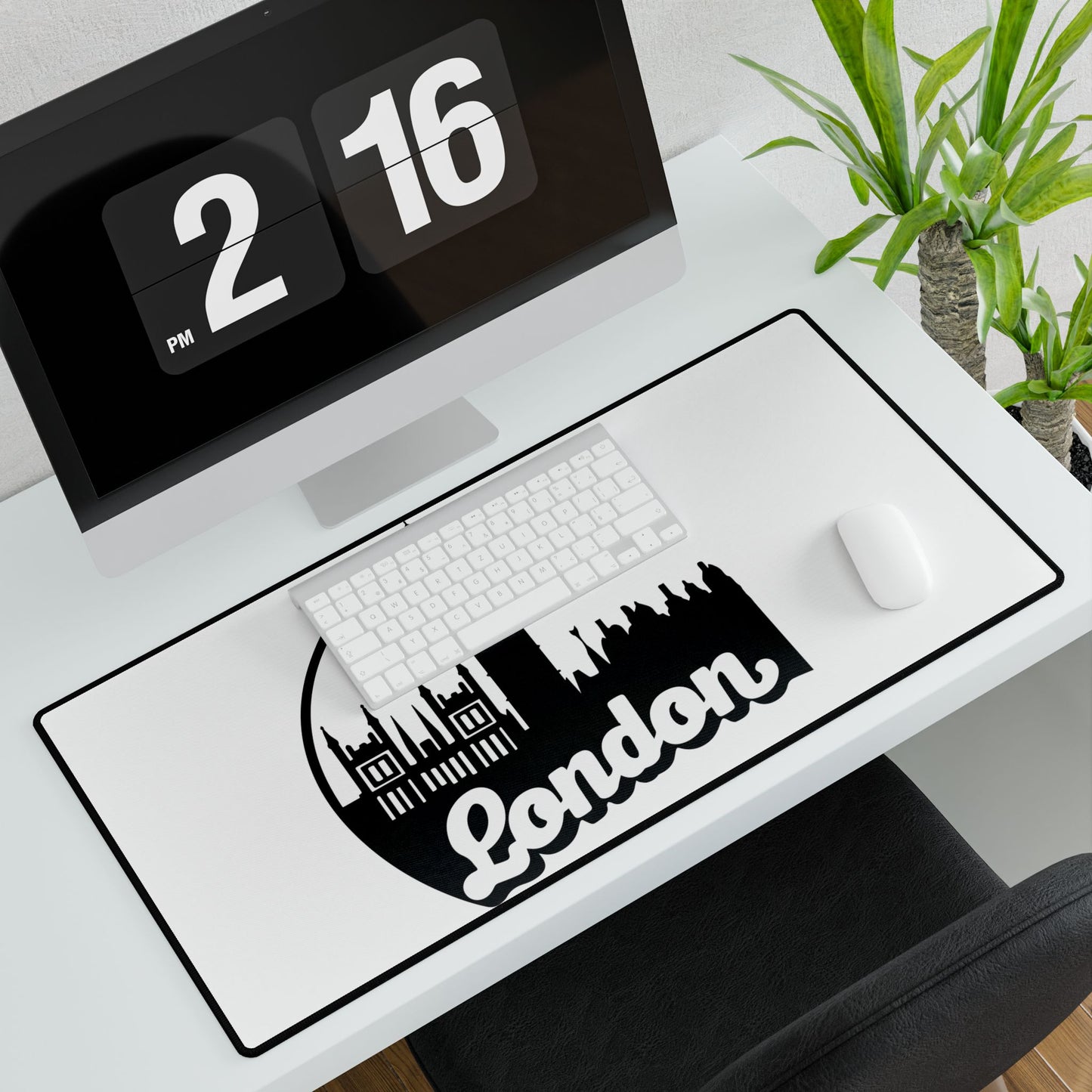 London Desk Mat, Stylish Workspace Decor, Gaming Mat, Office Essentials, Gift for Travelers, Ergonomic Desk Accessory