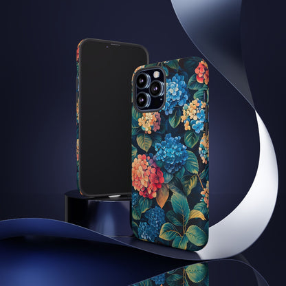 Floral Phone Case, Stylish Tough Case for Gardener Gift, Flower Lover Accessory, Pretty Floral Design, Protective Case