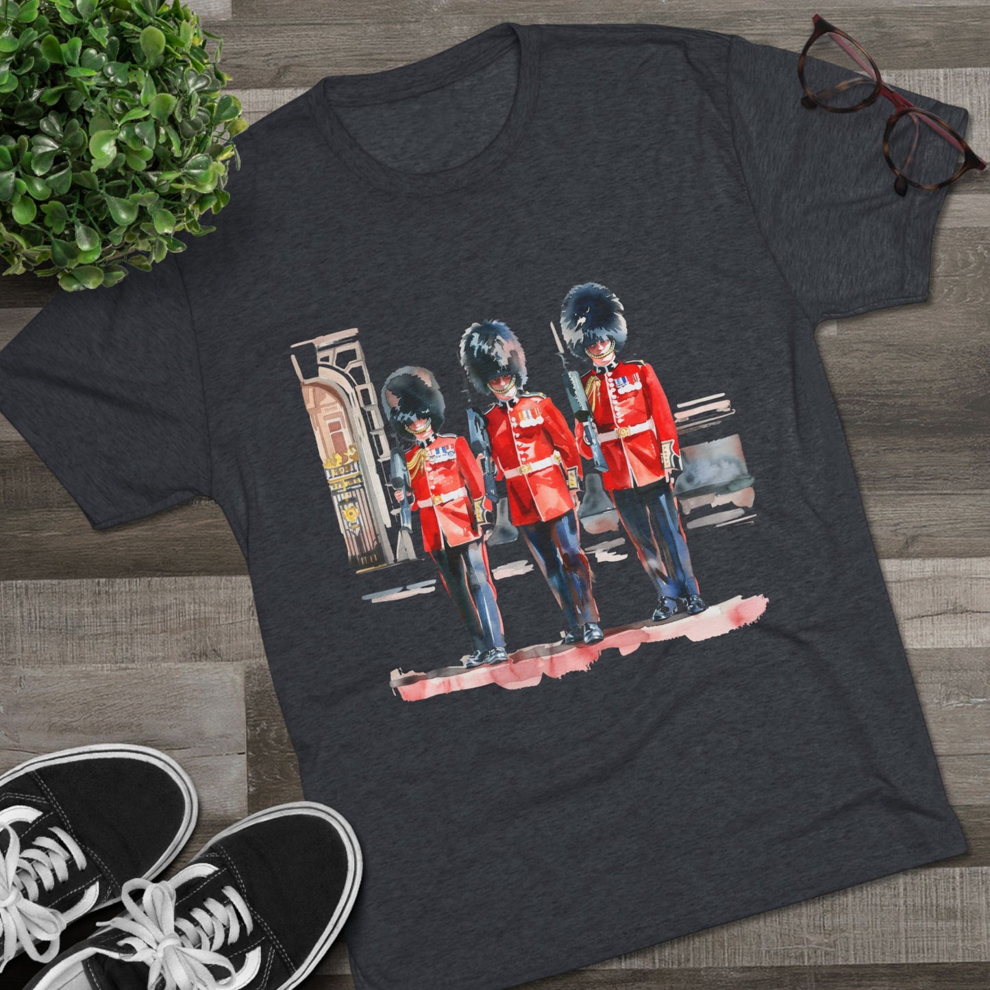 Red Jacket - Bodmin Keep: Cornwall's Army Museum Trendy Unisex Tri-Blend Crew Tee