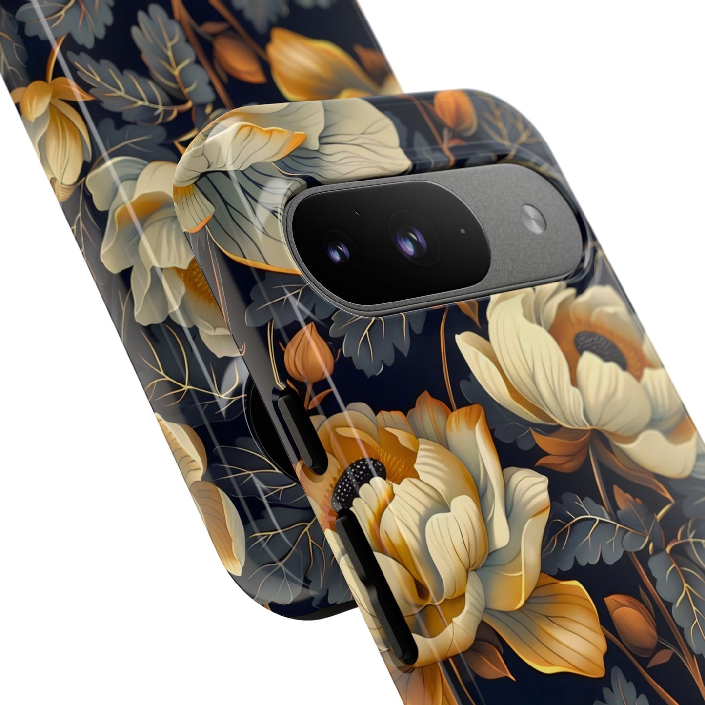Floral Phone Case - Tough Cases, Stylish Mobile Cover, Flower Design, Holiday Gift, Trendy Accessory, Eco-Friendly Case